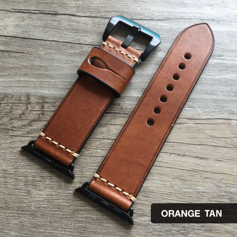 Personalized Leather Apple Watch Band - Image 4