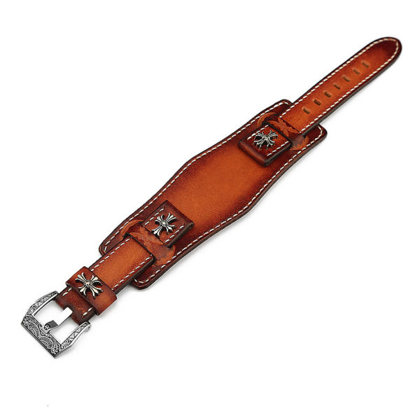 epsom leather strap watch - Shop talos-w-leather Watchbands - Pinkoi