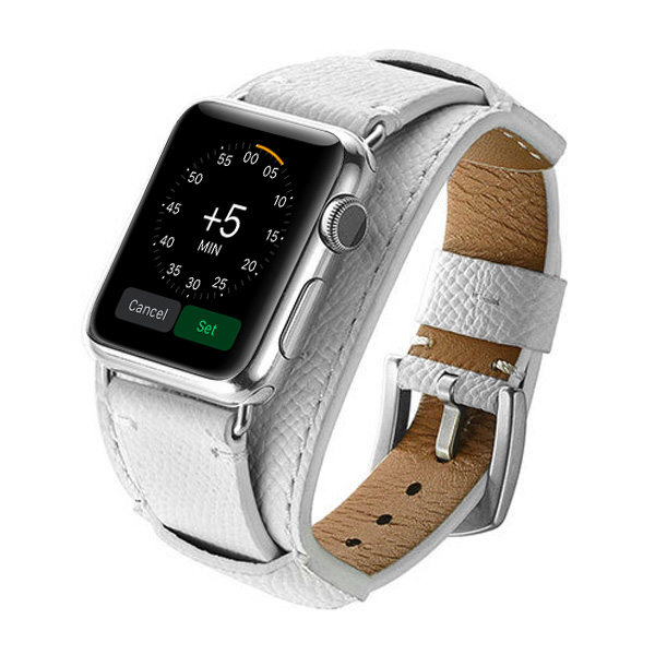 White Apple Watch Band Cuff