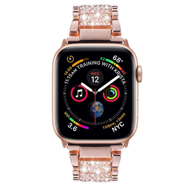 Rose Gold Crystal Apple Watch Strap